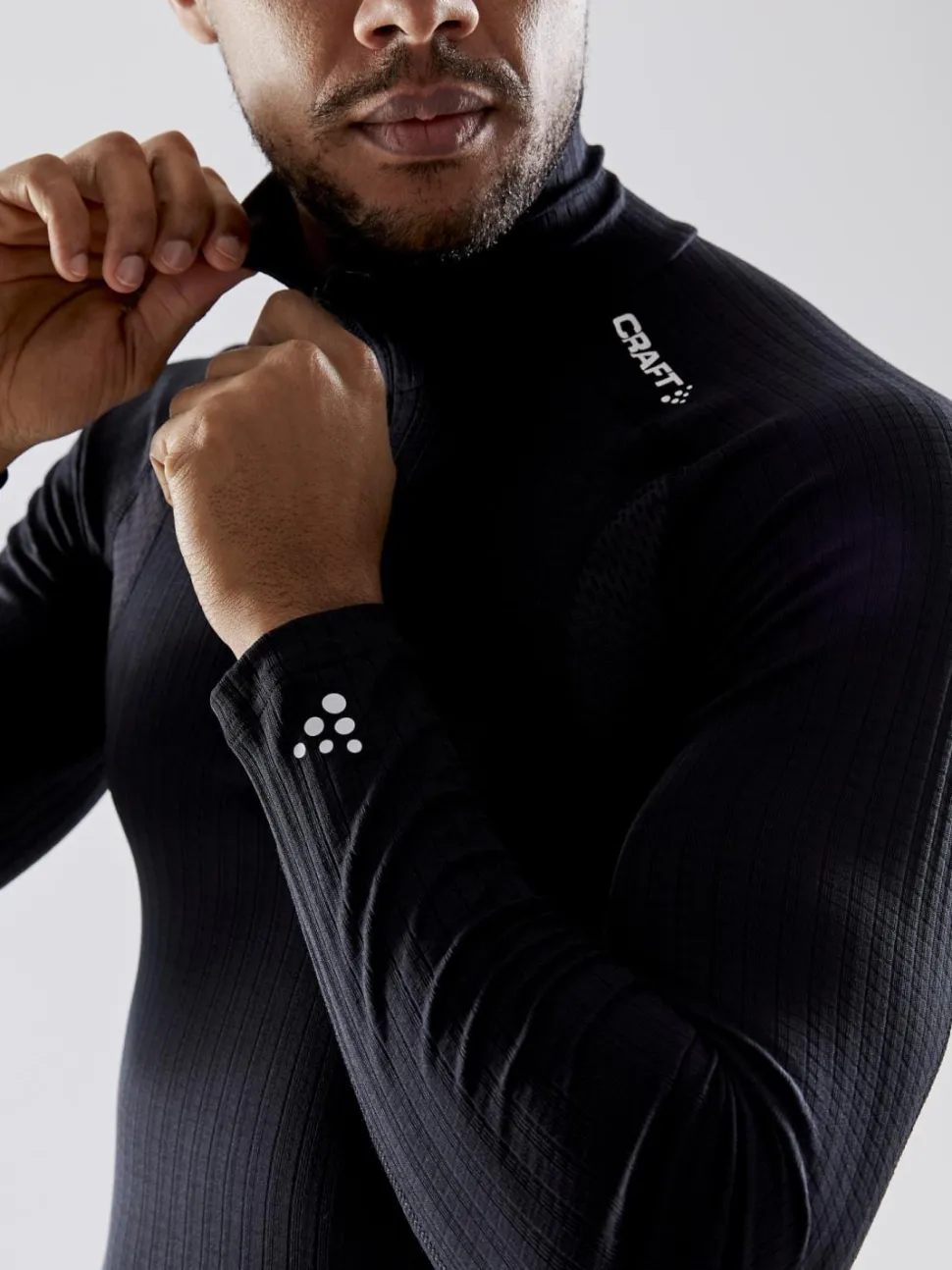 MEN'S ACTIVE EXTREME X 1/4 ZIP BASELAYER - Black