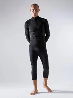 MEN'S ACTIVE INTENSITY 1/4 ZIP BASELAYER - BLACK/ASPHALT