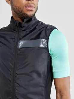 Men's Essence Light Wind Cycling Vest - Black