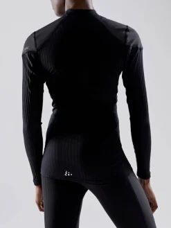 WOMEN'S ACTIVE EXTREME X WIND BASELAYER - Black/Granite