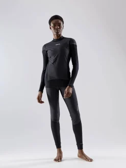 WOMEN'S ACTIVE EXTREME X WIND BASELAYER - Black/Granite