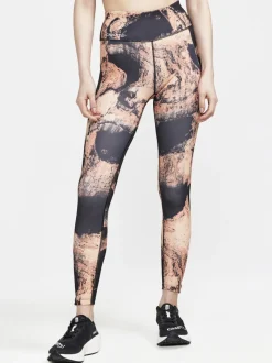 WOMEN'S ADV ESSENCE RUNNING TIGHTS - GLOW-MULTI