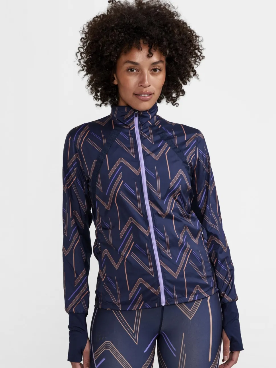 WOMEN'S ADV ESSENCE WIND JACKET - GLOW-MULTI