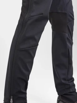 WOMENS CORE XC SKI TRAINING FZ PANTS - Black