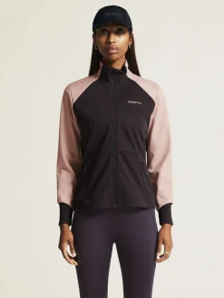 WOMENS CORE XC SKI TRAINING JACKET - DK PLUM/CHARM