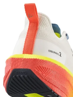 Women's Endurance 2 Running Shoe - Ash White/Fuchsia