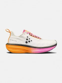 Women's Endurance 2 Running Shoe - Ash White/Fuchsia