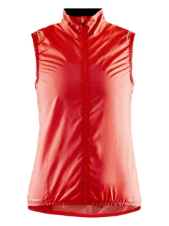 WOMEN'S ESSENCE LIGHT WIND CYCLING VEST - SHOCK