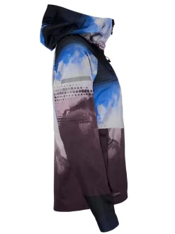 WOMEN'S PRO HYDRO JACKET 3 - DK PLUM/MULTI
